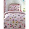 Rainbow Fairies Duvet Cover Set (Single) (Pink)