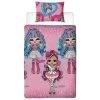 LOL Surprise Childrens/Kids OMG Queens Duvet Cover Set (Single) (Pink/Blue)