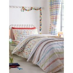 Doodle Duvet Cover Set (Junior) (White)
