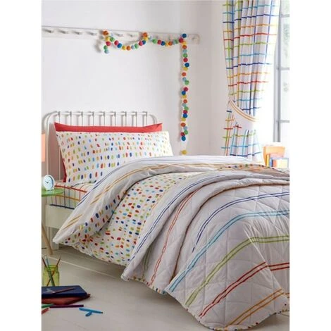 Doodle Duvet Cover Set (Junior) (White) 2 Doodle Duvet Cover Set (Junior) (White) - Image 2