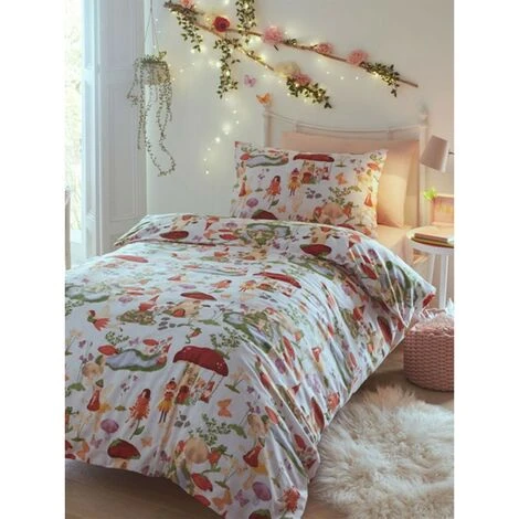 Fairyland Duvet Cover Set (Single) (White/Red) 1 Fairyland Duvet Cover Set (Single) (White/Red)